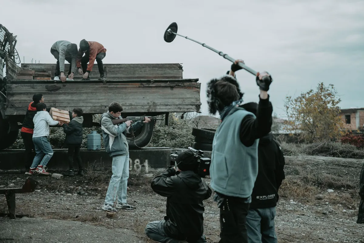 cinematic film scene