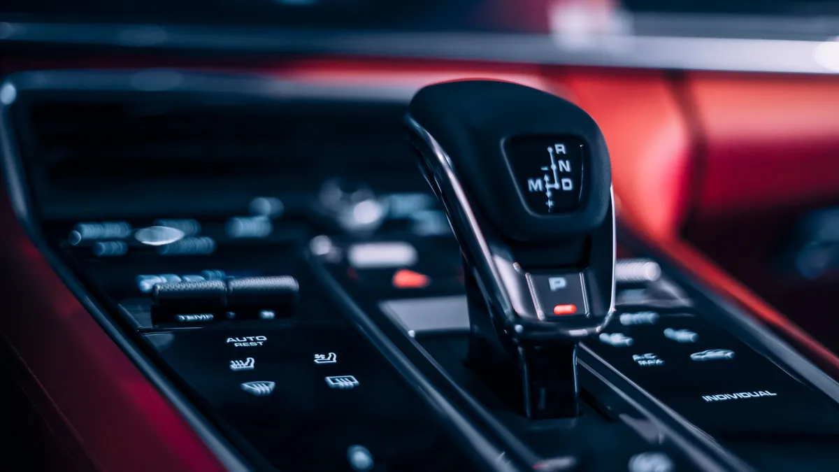 high-end electric vehicle driving