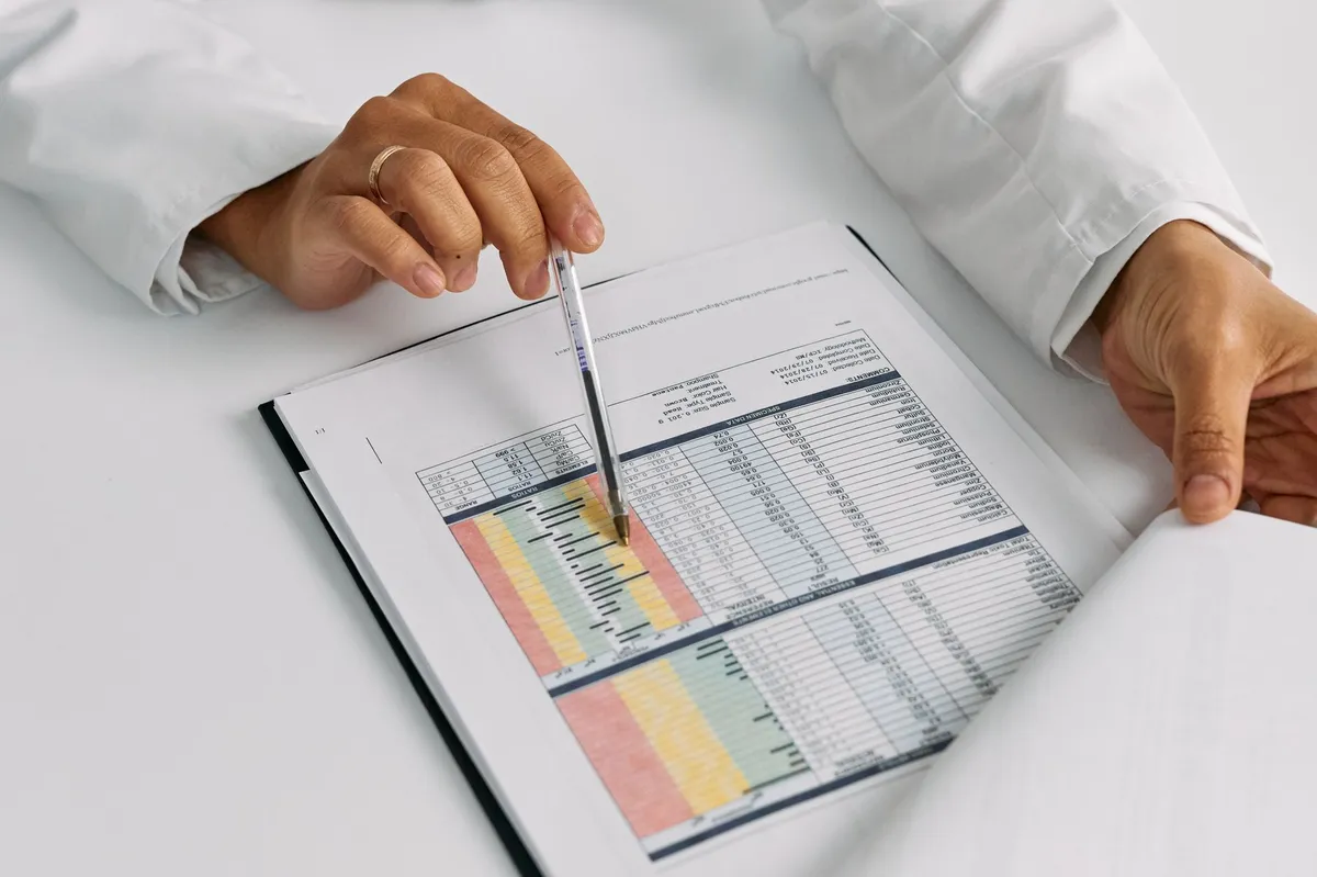 IT professional examining security report