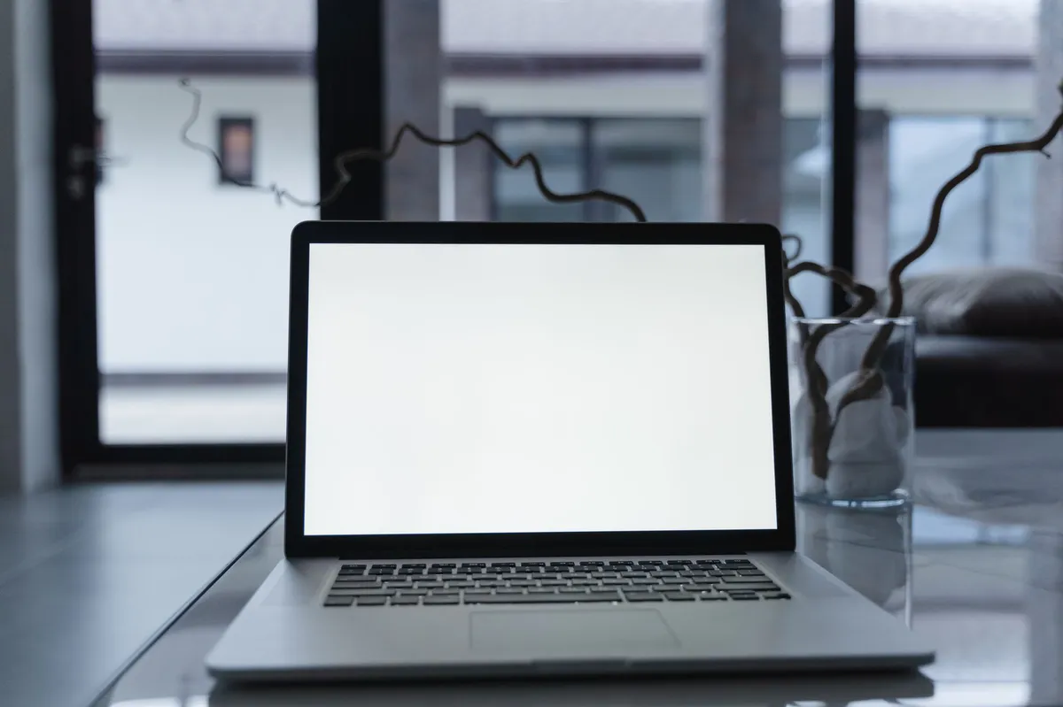 modern laptop interior