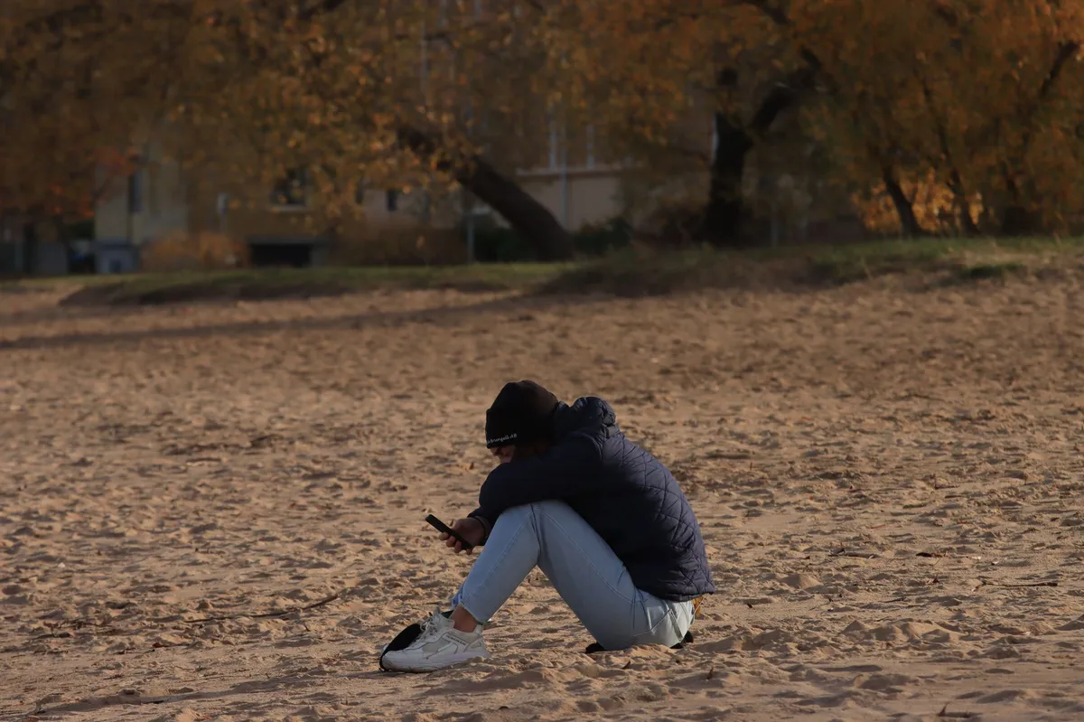 lonely people using technology