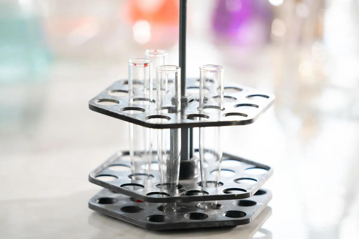 laboratory setup with flies