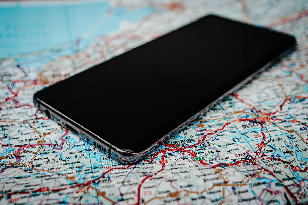 digital map with AI overlay