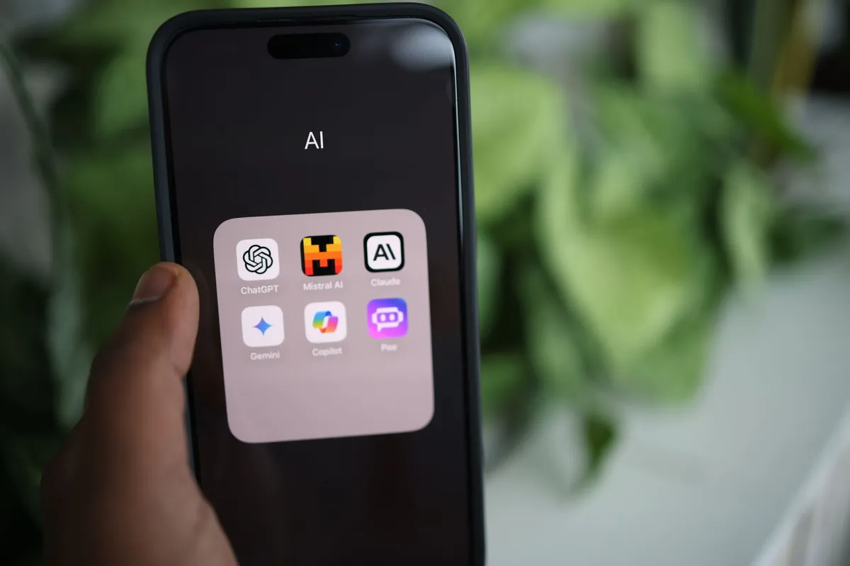 smartphone with AI app
