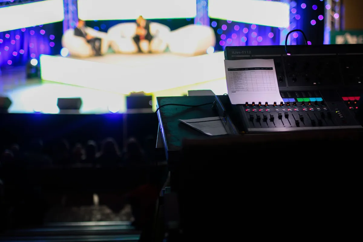 tech event stage