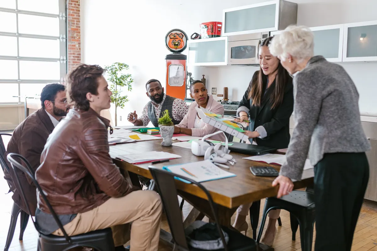 group of investors in meeting