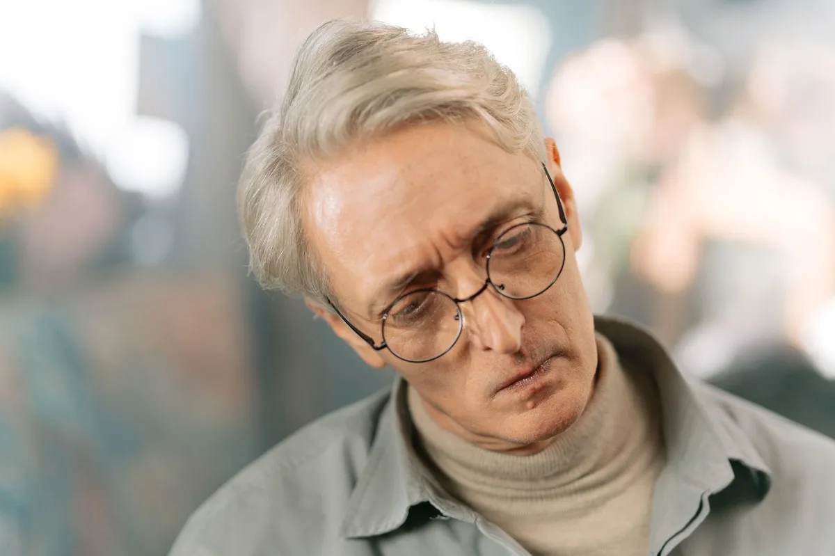thoughtful man contemplating