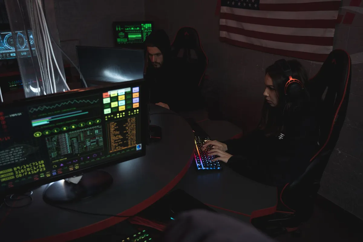 cybersecurity team at work