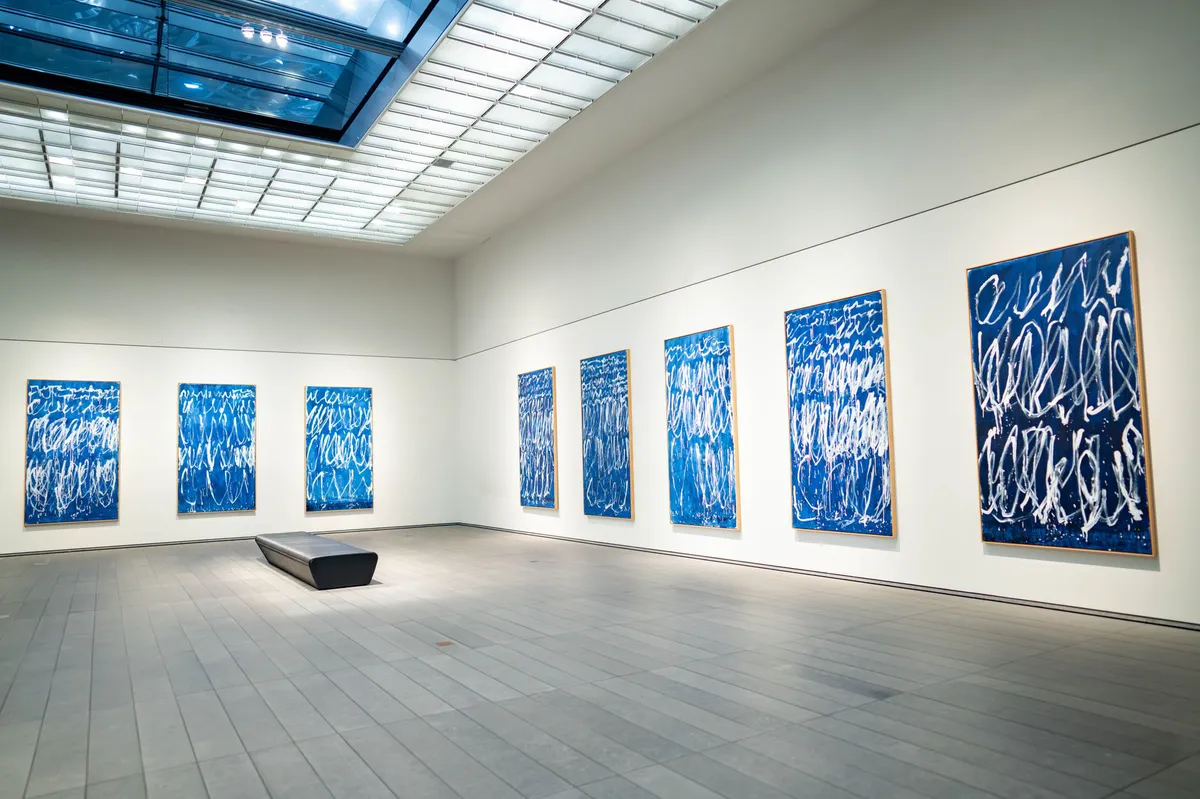 modern art exhibit interior