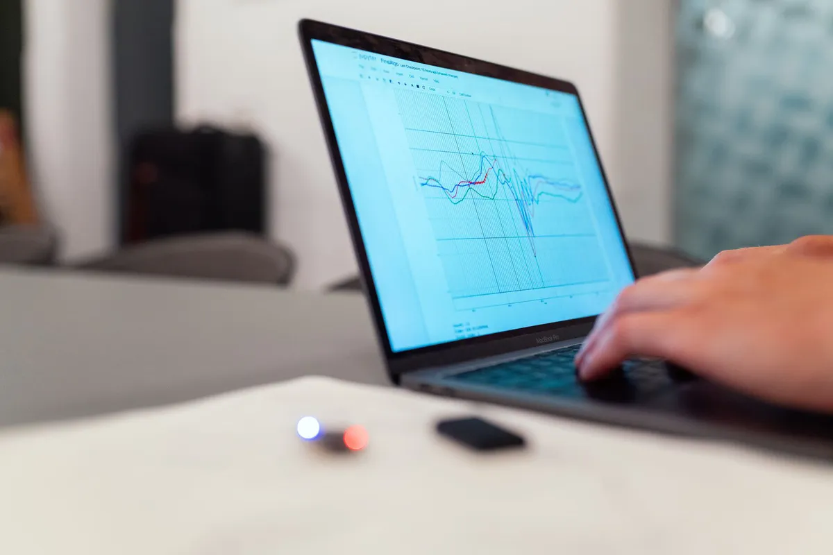 engineer analyzing data