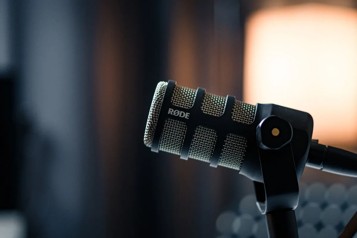 podcast recording session