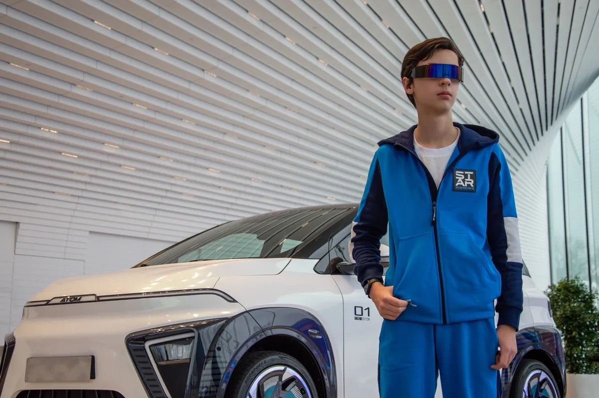 futuristic electric vehicle design