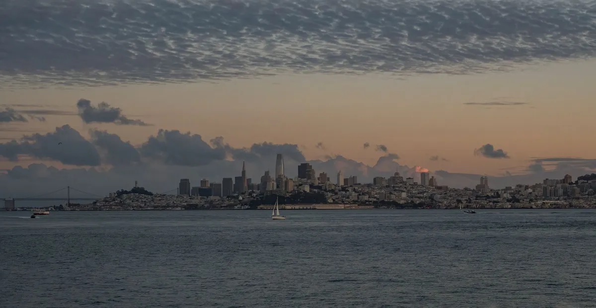 San Francisco skyline at sunset