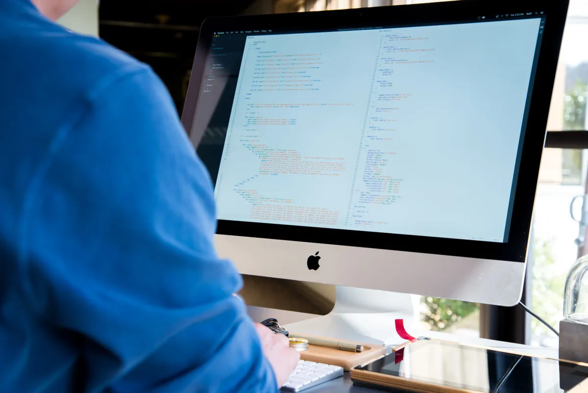 software developer coding