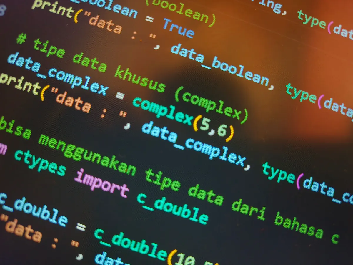 software code on screen