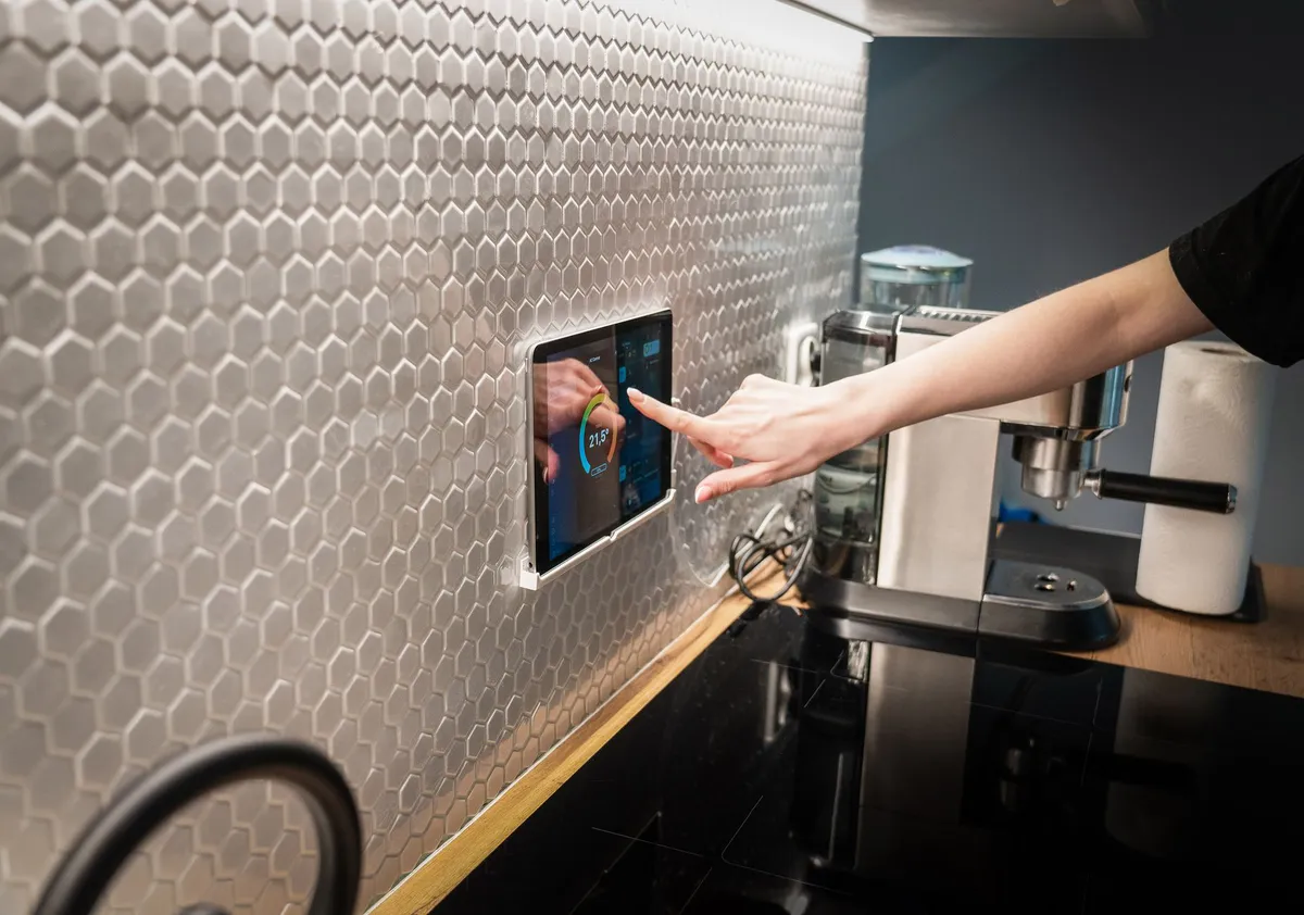 futuristic smart home setup
