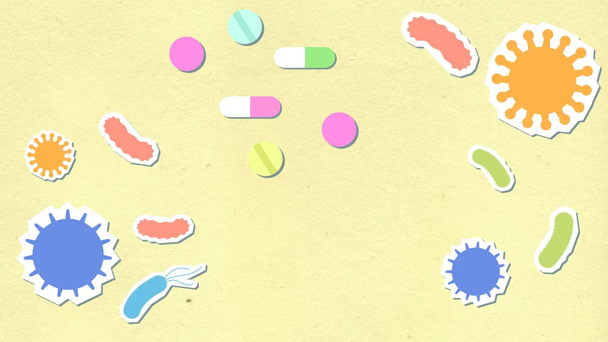 colorful virus illustration