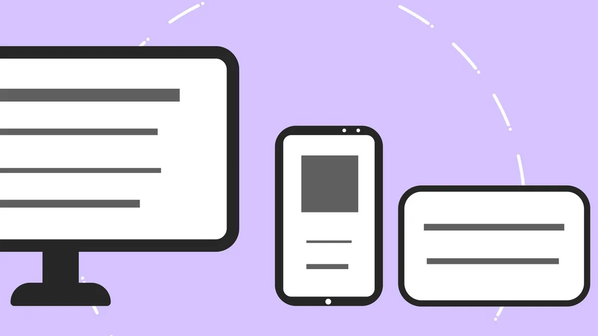 modern web technology illustration