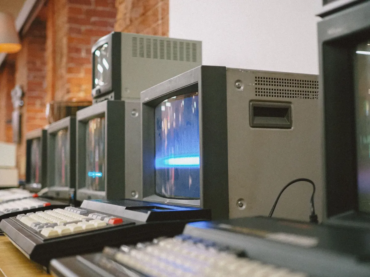vintage computer screen