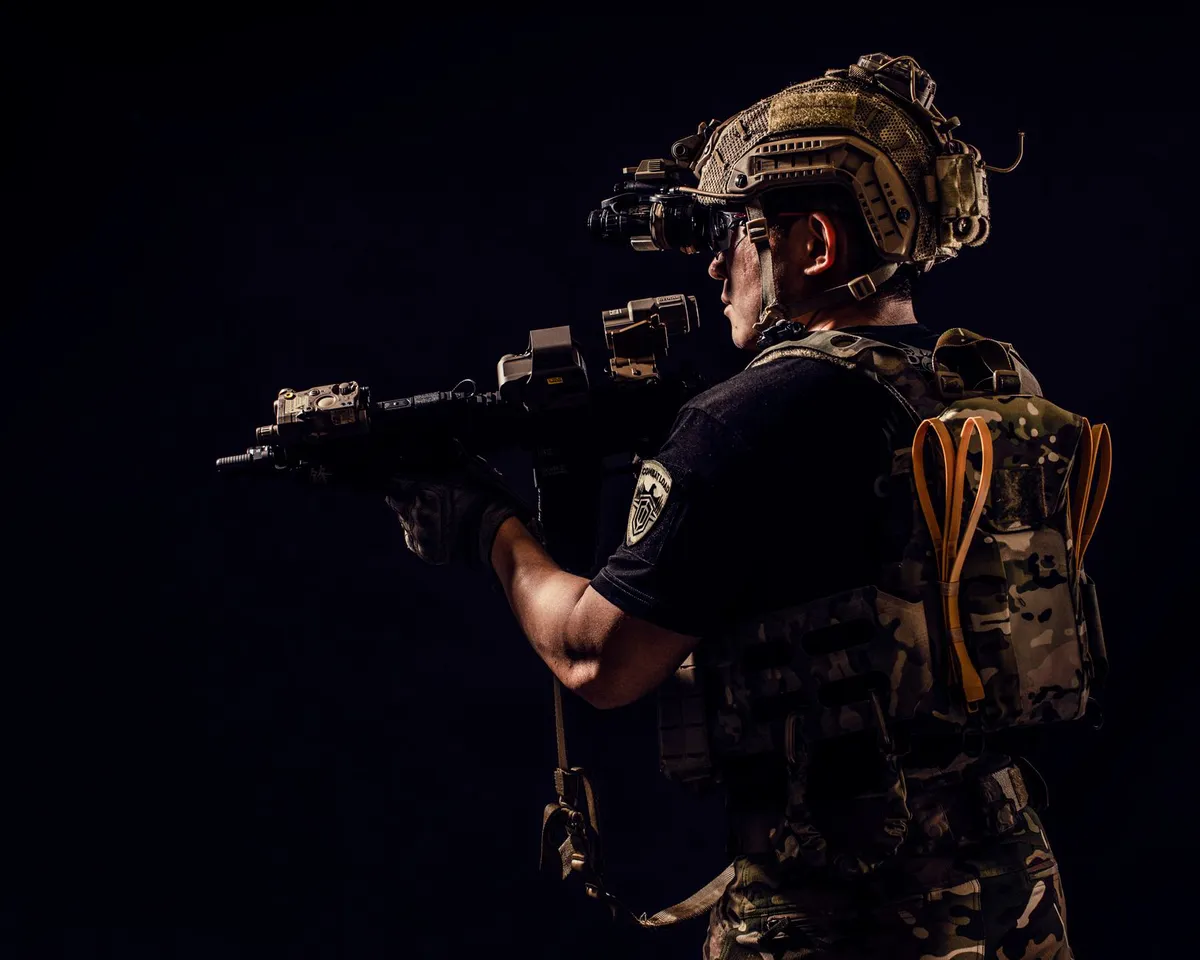 night vision goggles in action