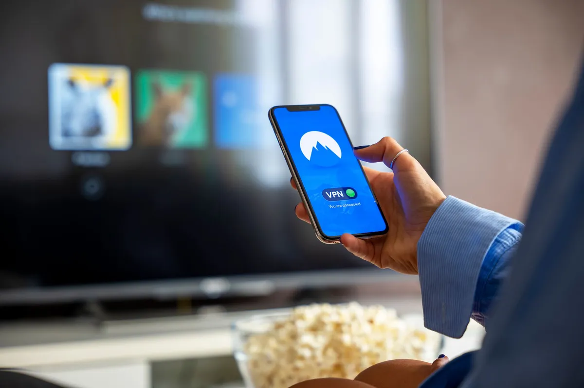 smart TV security concept