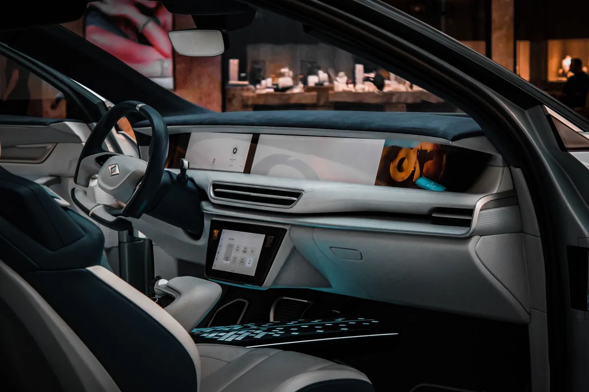 luxury electric vehicle interior