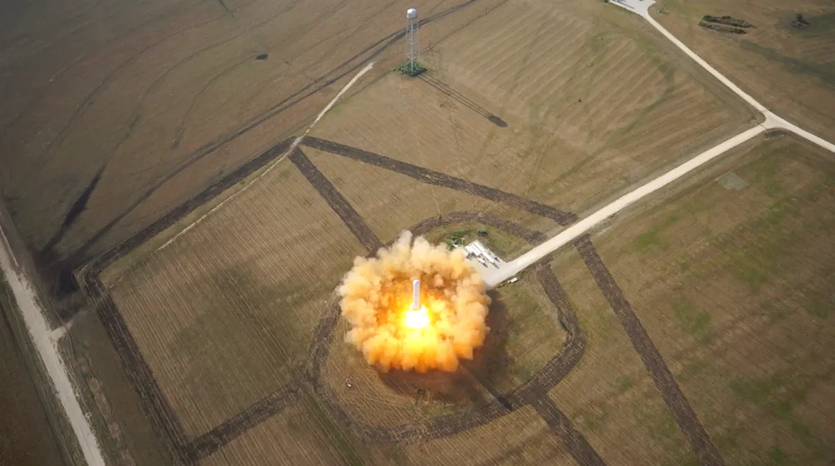 rocket launch explosion