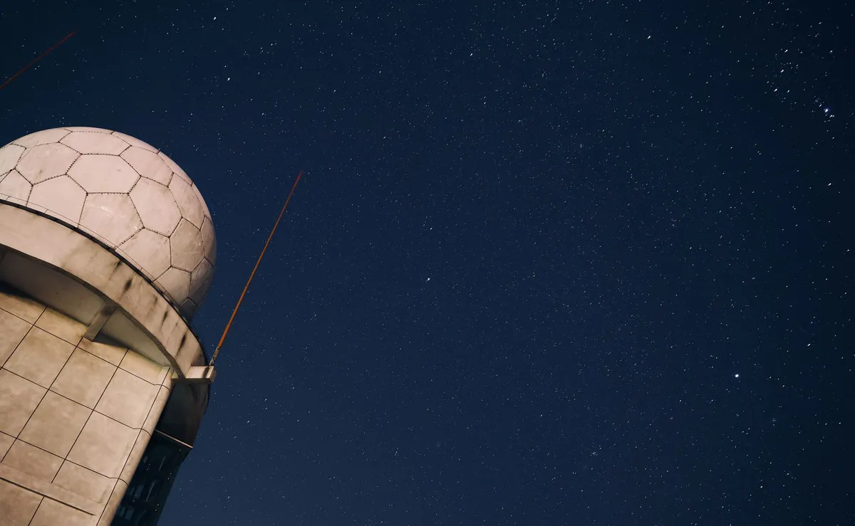 satellite constellation in space