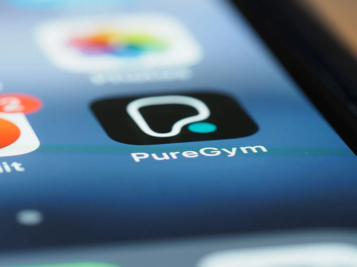 fitness app on smartphone