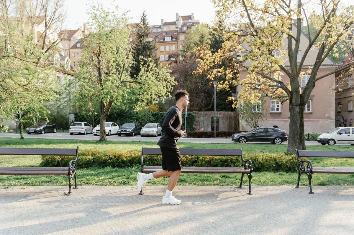 person running outdoors