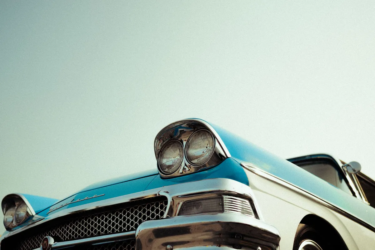 vintage car headlights