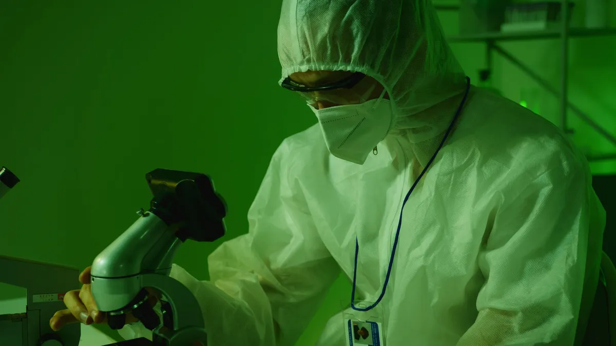 scientist researching vaccines