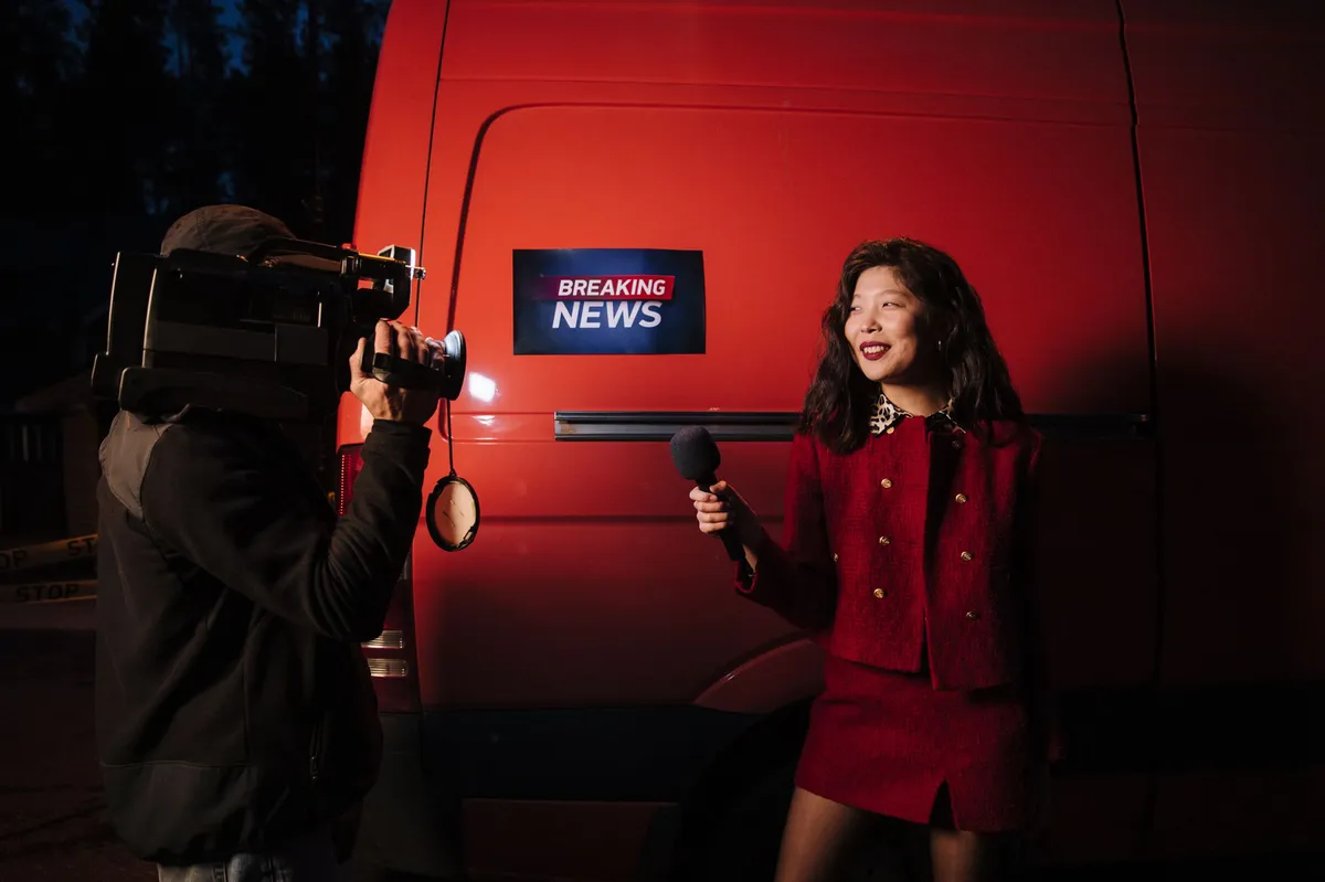 news report broadcast