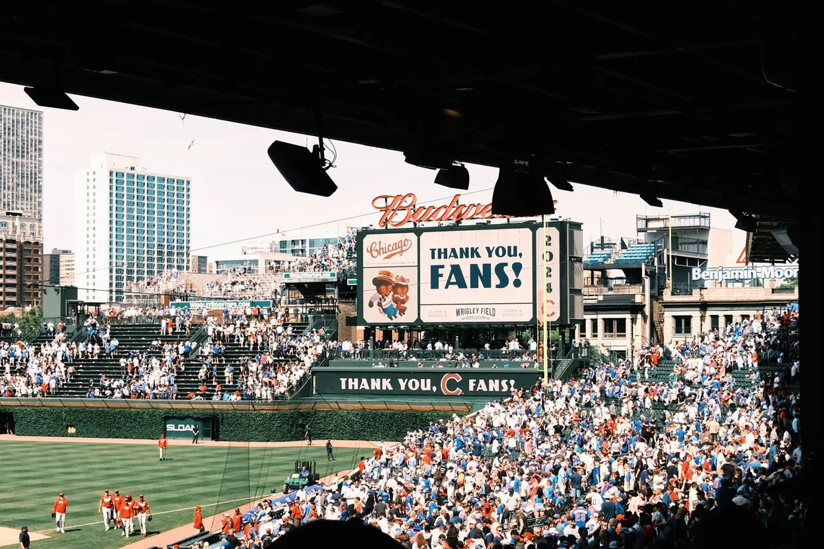 outdoor event with fans