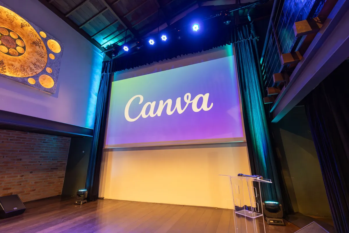 tech conference stage