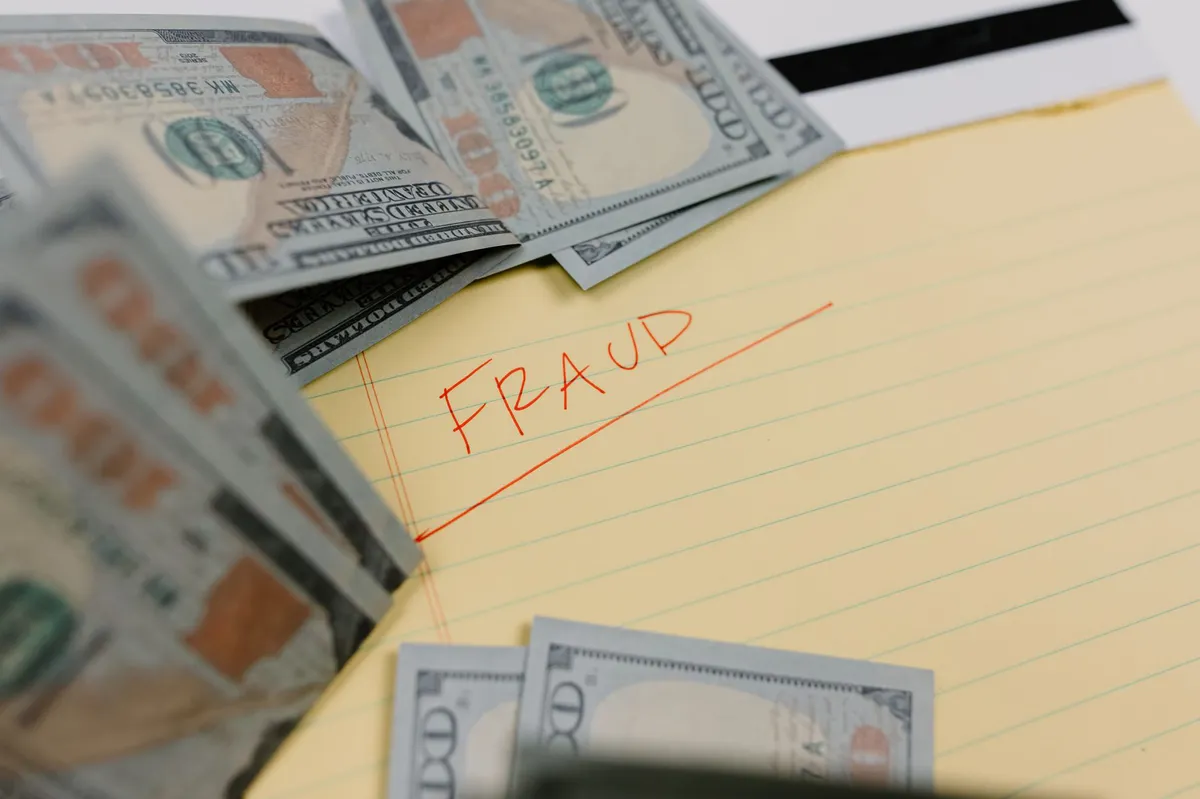 startup fraud concept