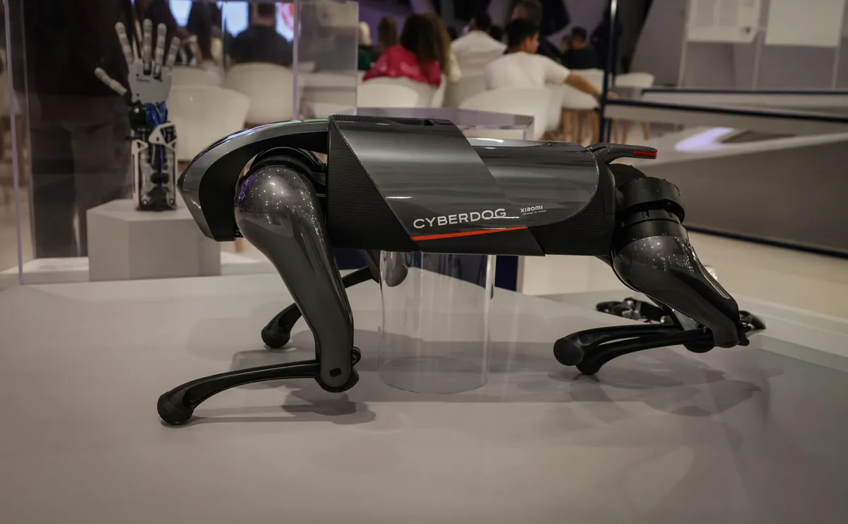 robot dog in action