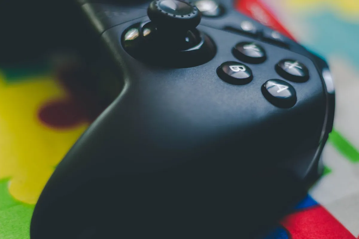 gaming controller close-up