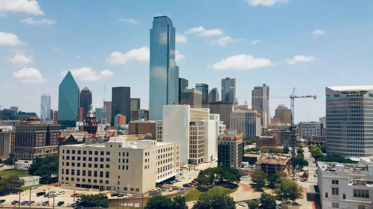 downtown Dallas skyline