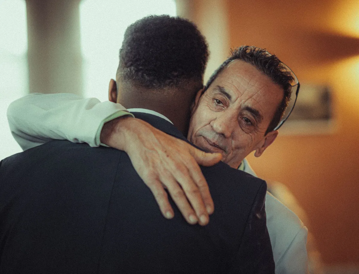 emotional reunion scene