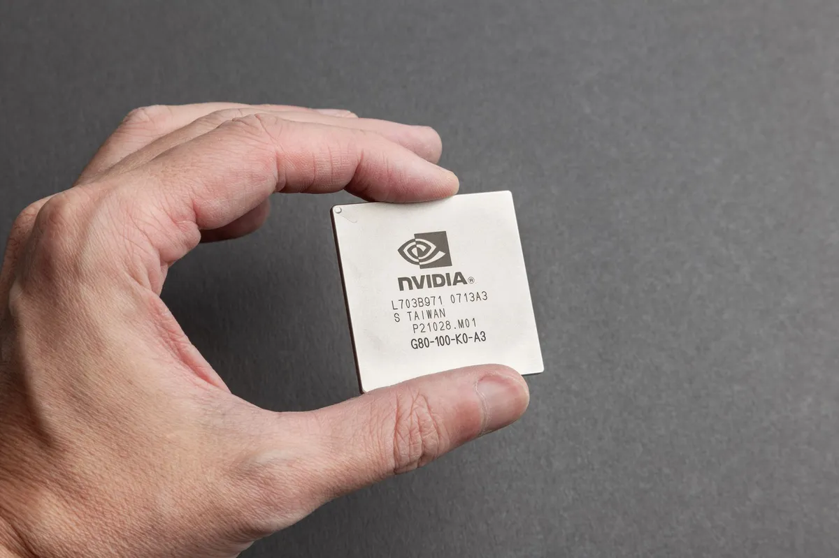Nvidia chip closeup