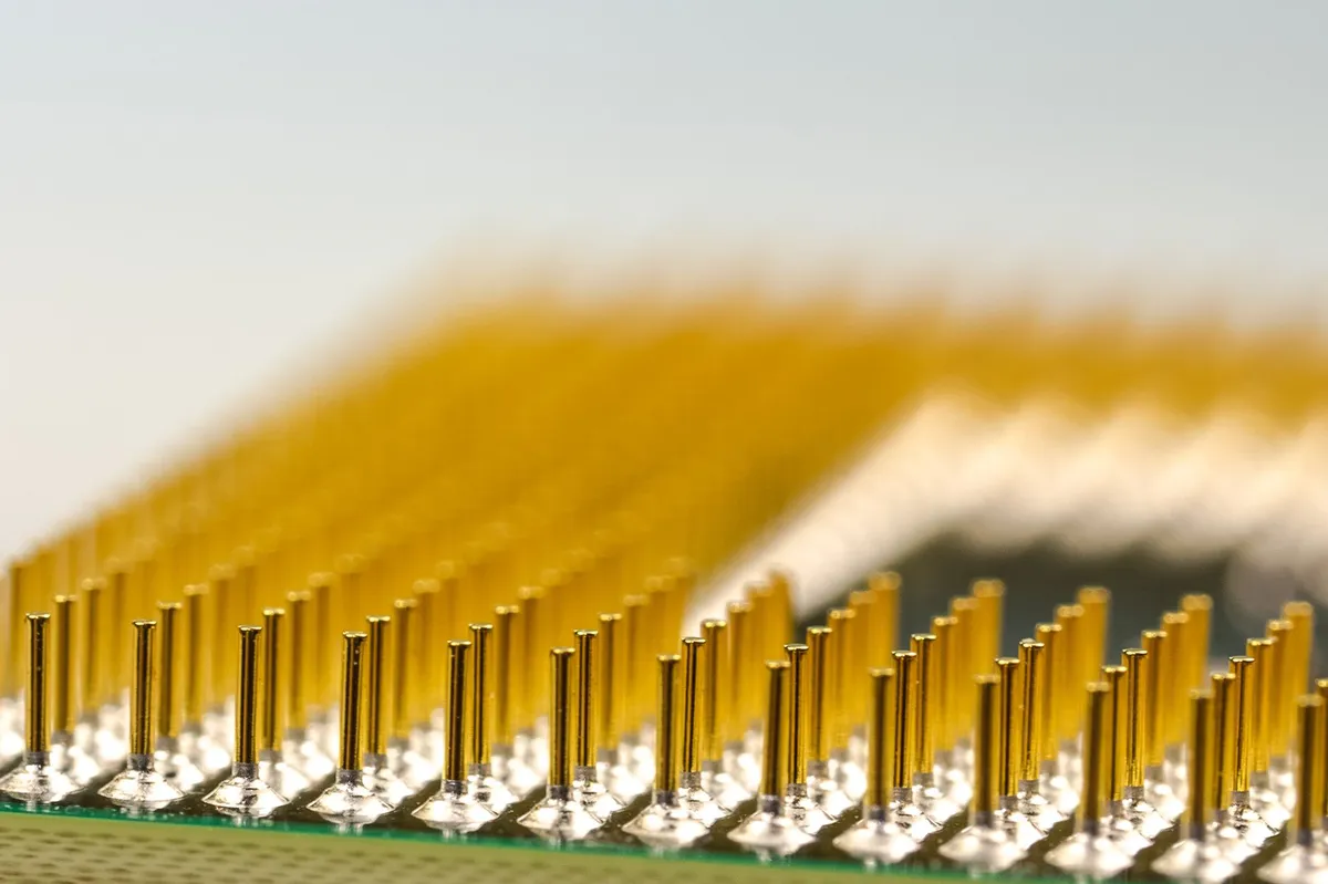 computer chip closeup