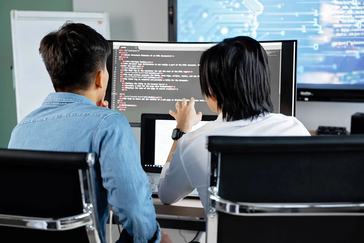 software development team discussing security
