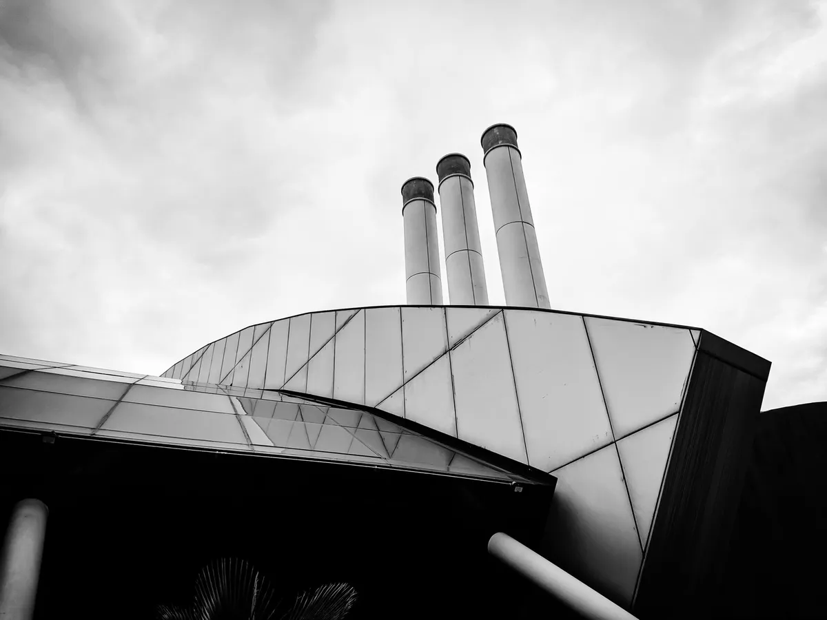 futuristic power plant