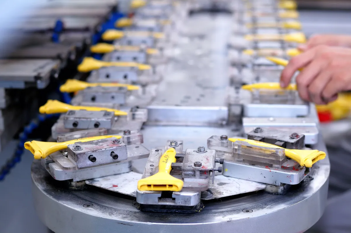 modern factory assembly line