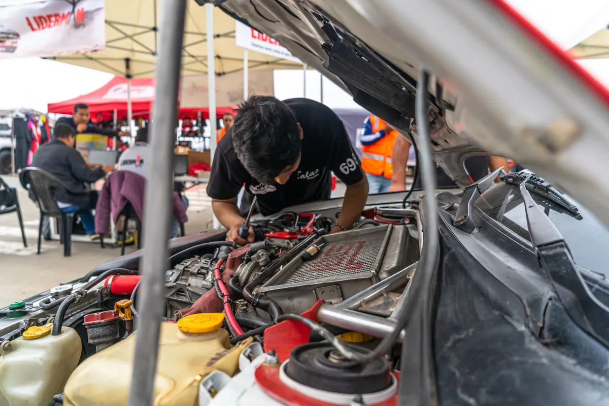 automotive engineering team at work