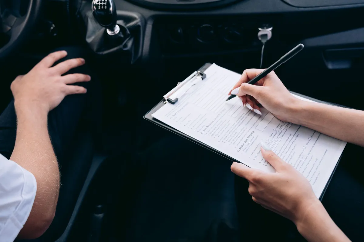 car registration paperwork