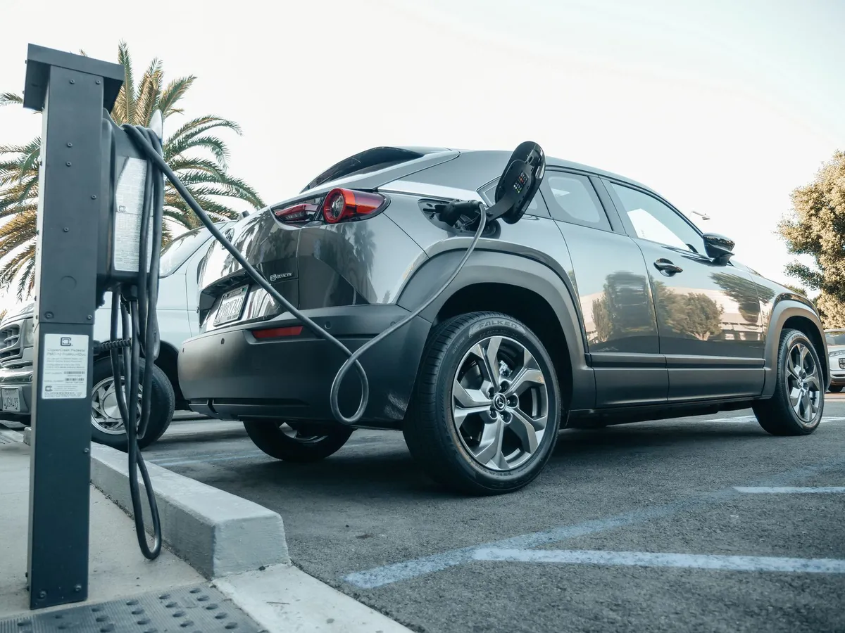 electric SUV charging station