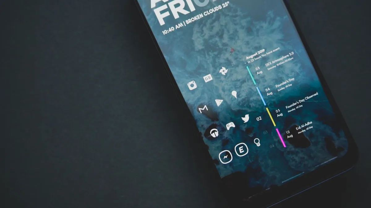 customized smartphone settings