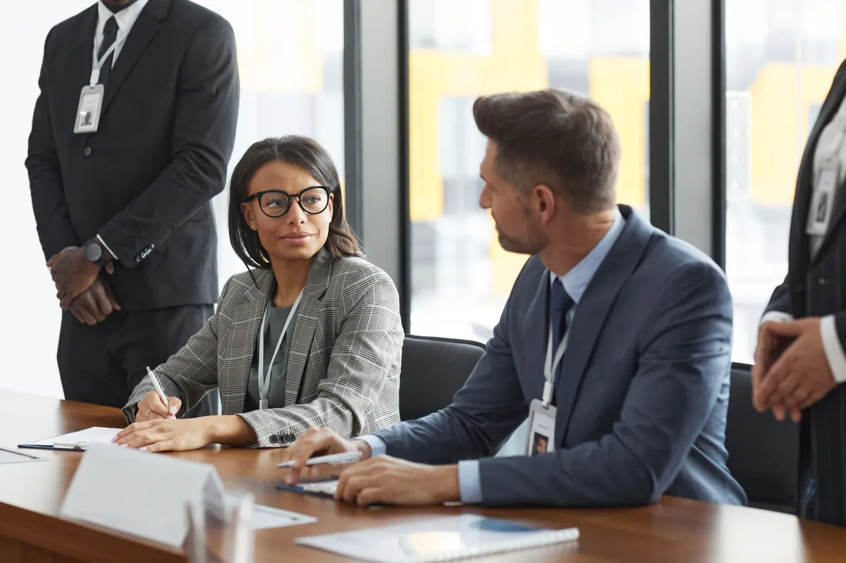 business people negotiating